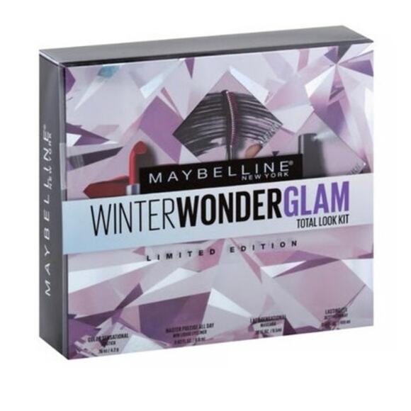 Maybelline Winter Wonder Glam Total Look Kit Limited Edition 4 Pc Set NEW - Picture 1 of 5